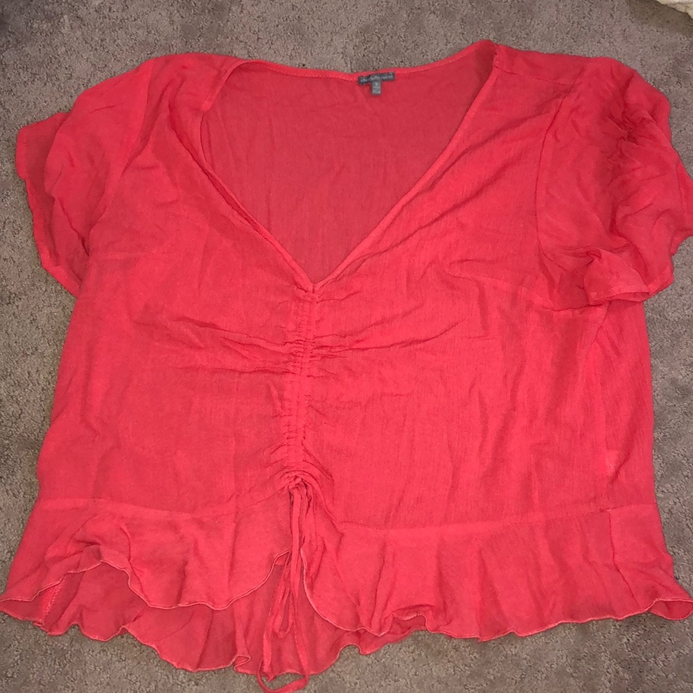 pink blouse